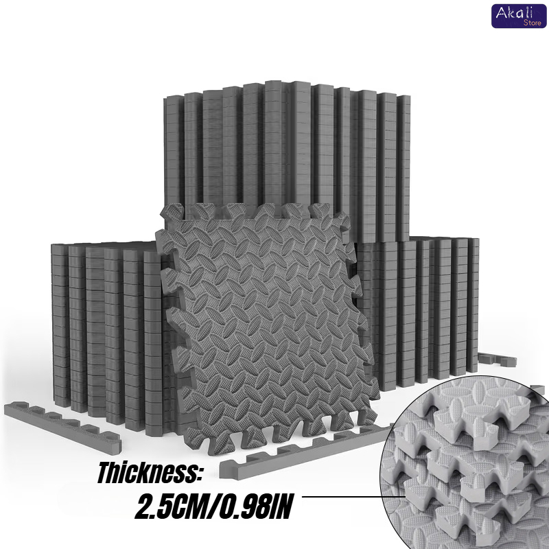 Home Gym On Carpet - 2.5cm Thick EVA Foam Interlocking Gym