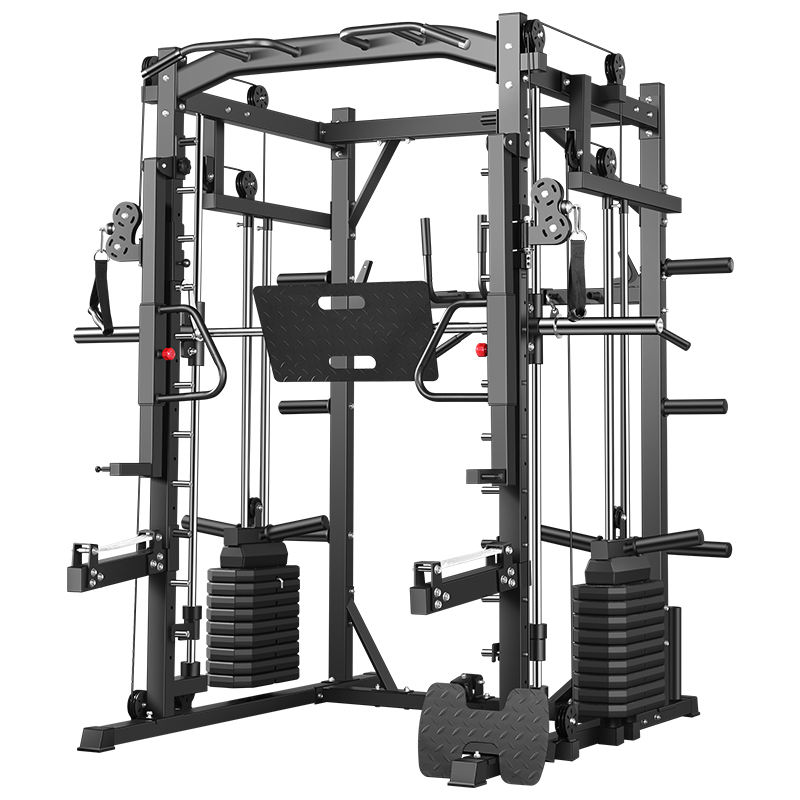 Home Gym Folding Rack - Smith Machine Comprehensive Training Power Rack