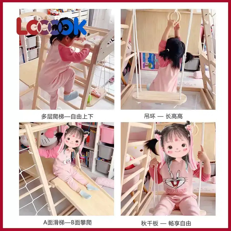Multifunctional Wooden Toddler - огляд і ціна Home Gym For Toddlers
