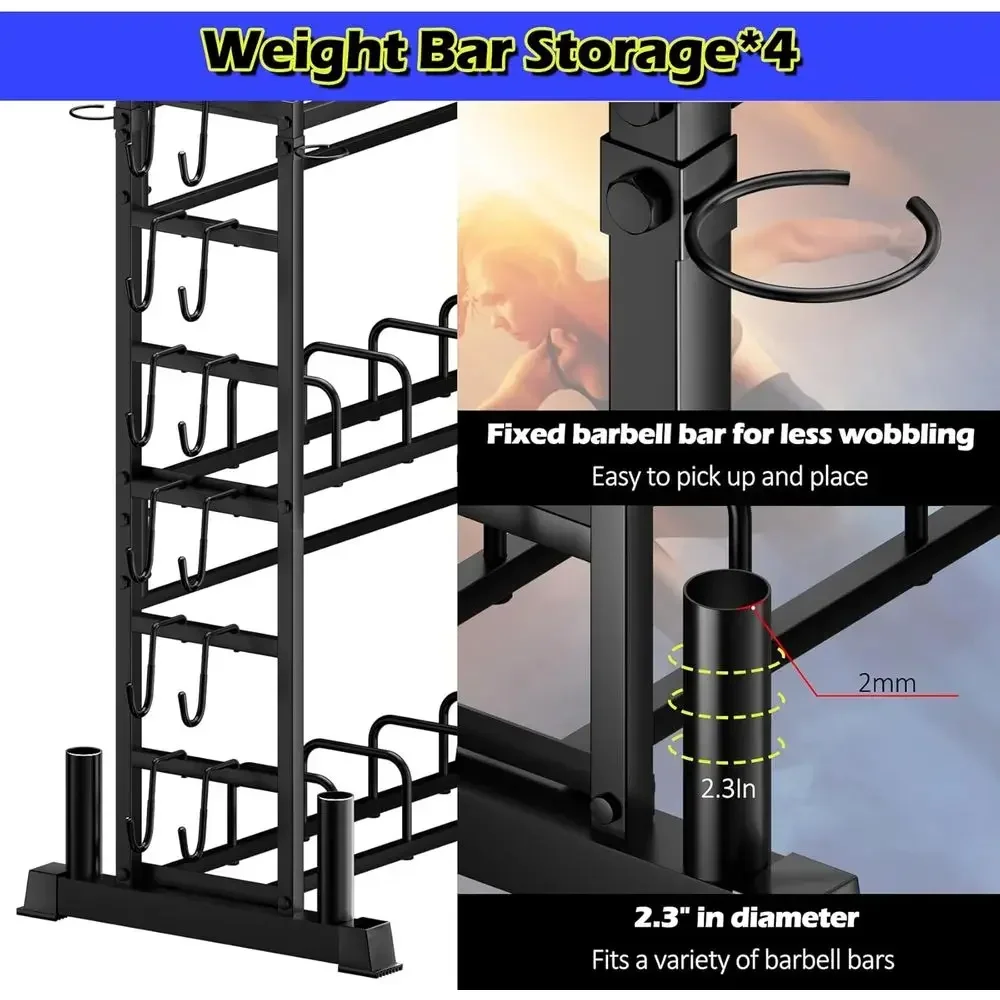 Weight Plate Storage Rack for  - огляд і ціна Home Gym Kettlebells