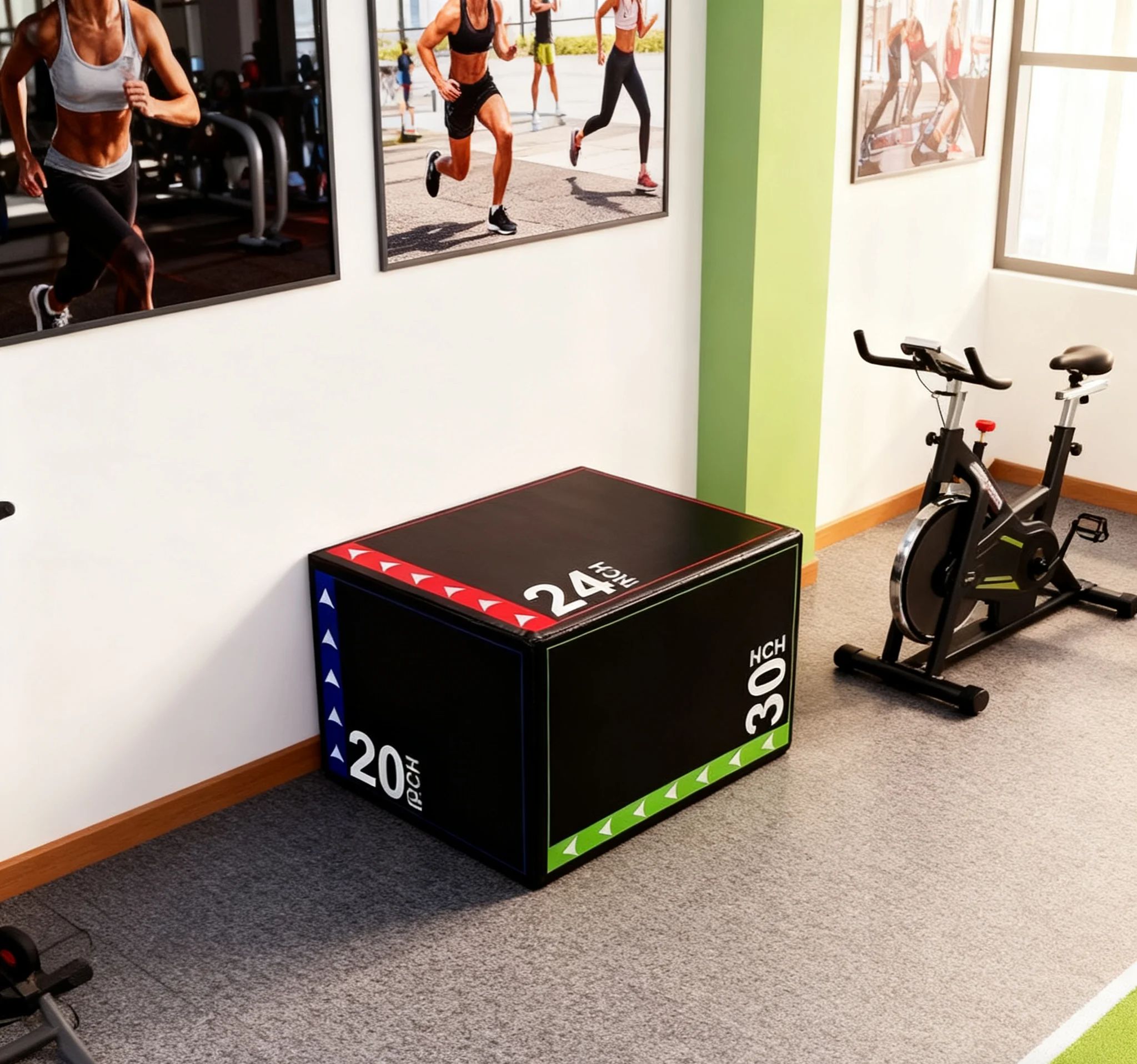 3-in-1Jump Box Plyometric Box  - огляд і ціна Home Gym On Carpet
