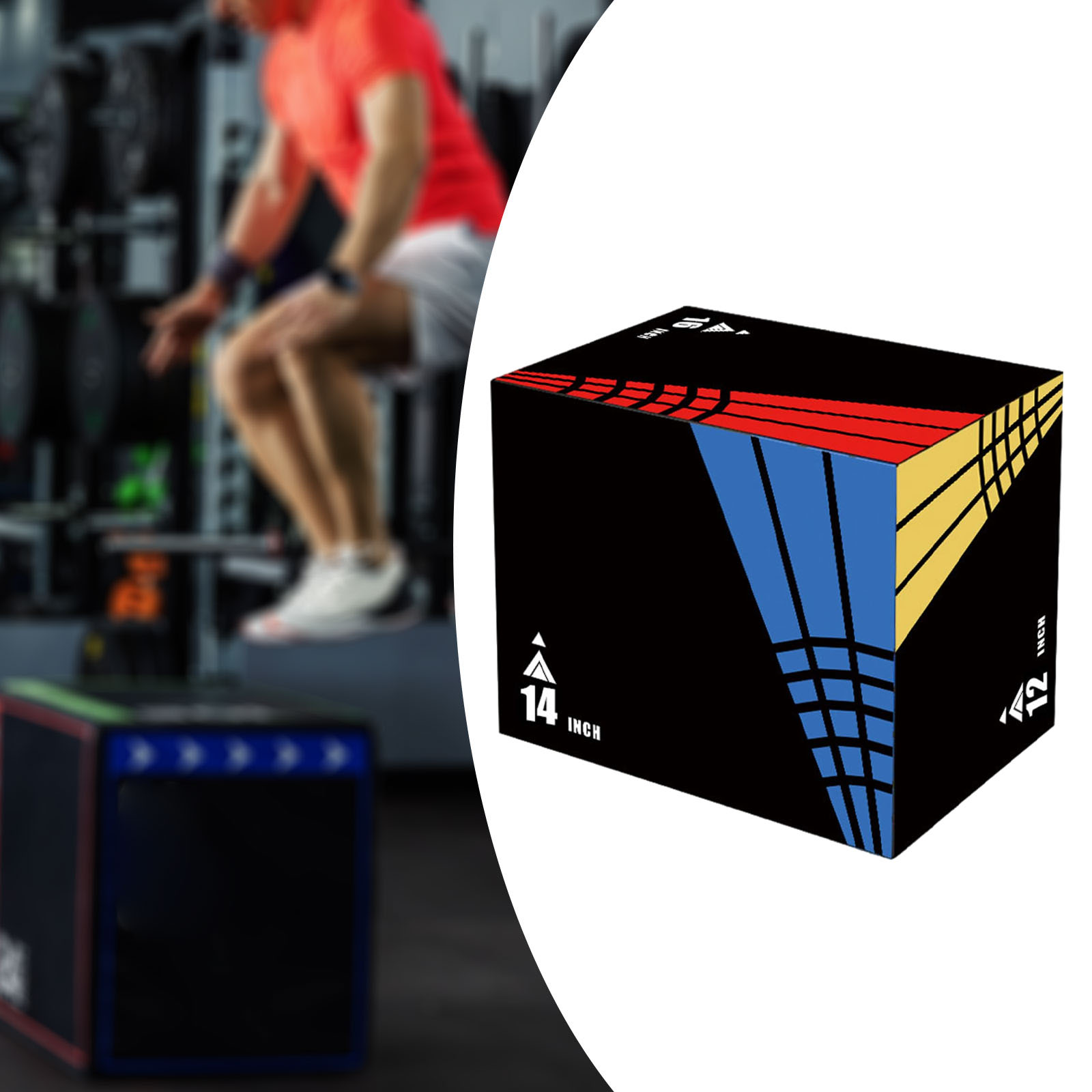 3-in-1Jump Box Plyometric Box  - огляд і ціна Home Gym On Carpet