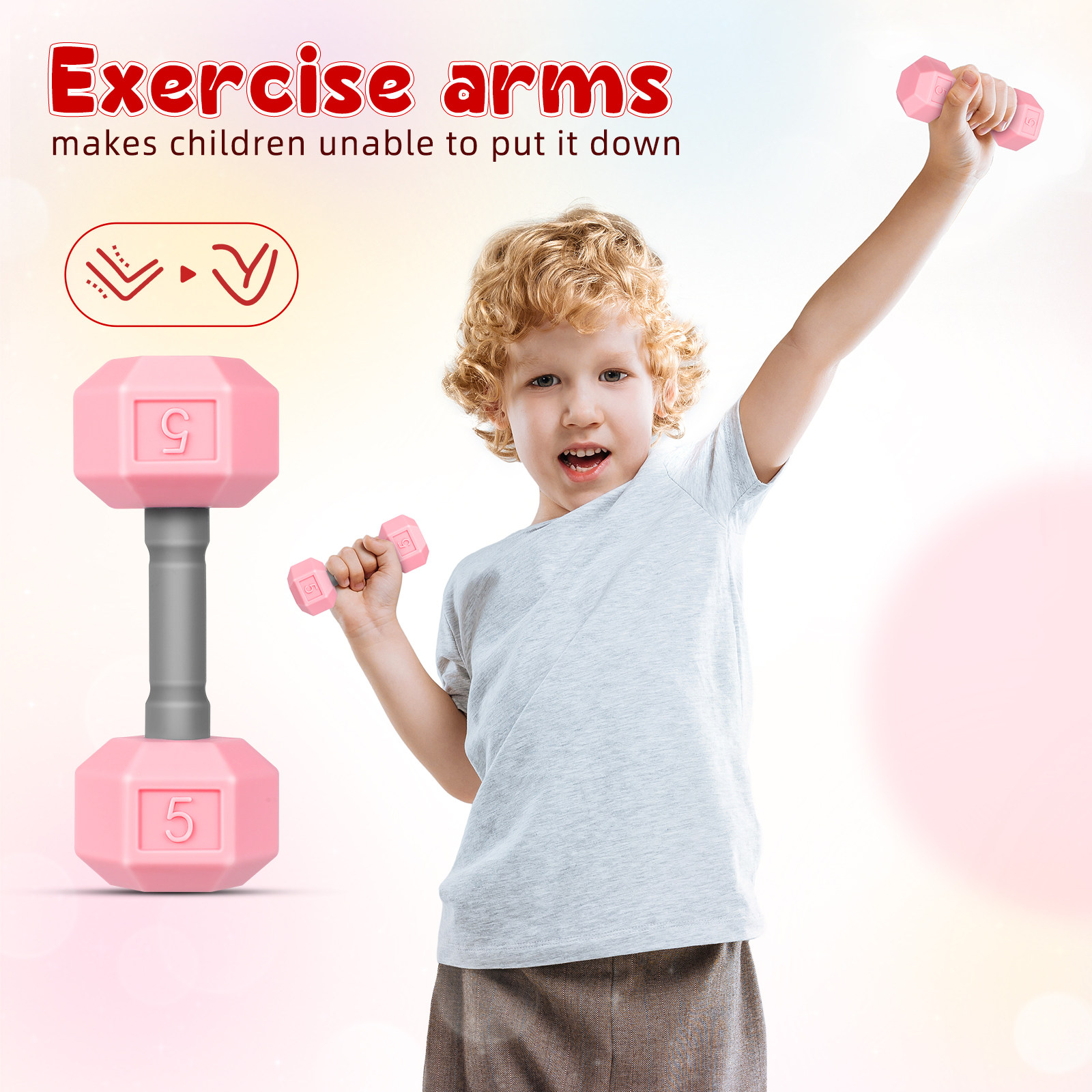 2Pcs Mini Dumbbells Children S - огляд і ціна Home Gym For Toddlers