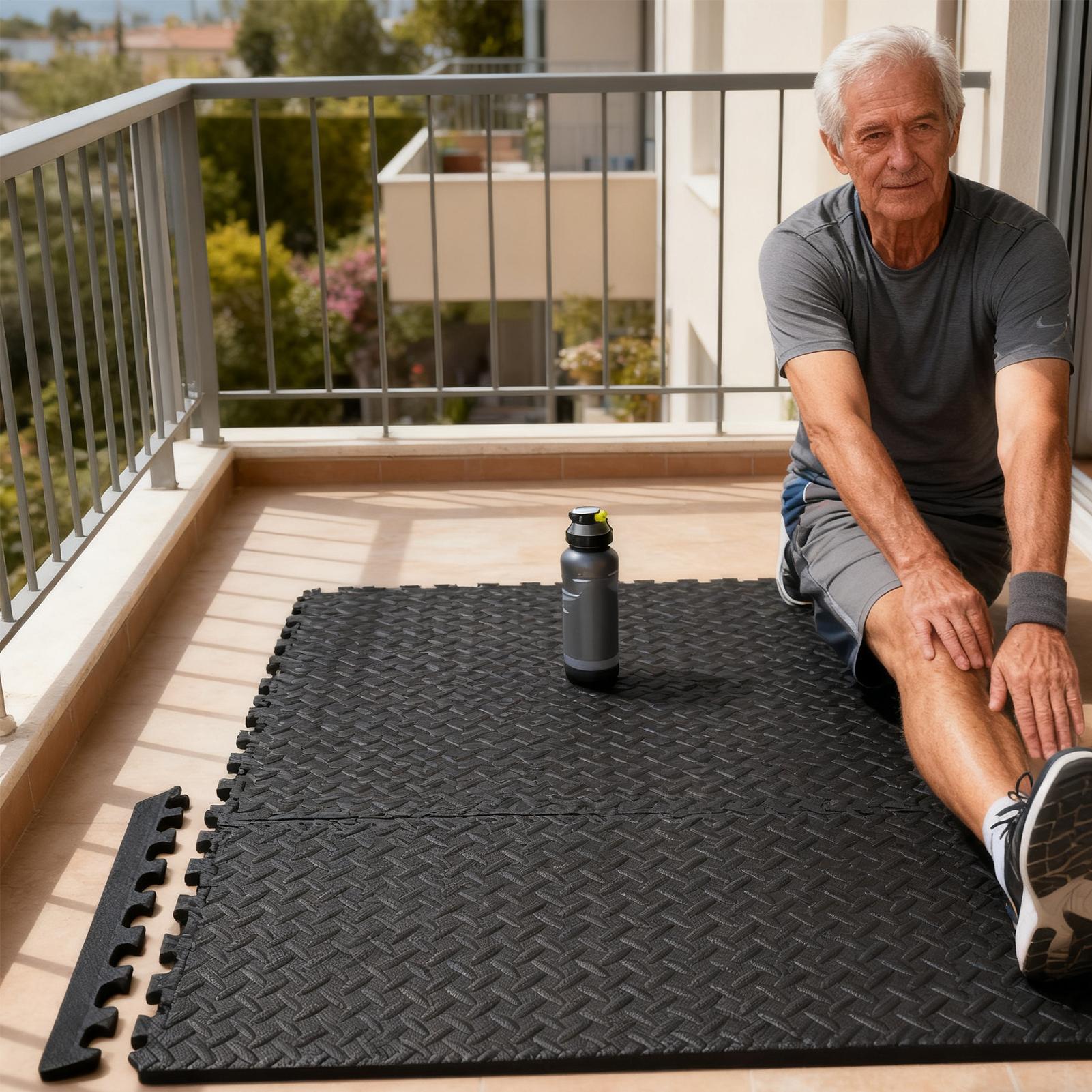 Interlocking Floor Mats 12 Pie - огляд і ціна Home Gym For Toddlers