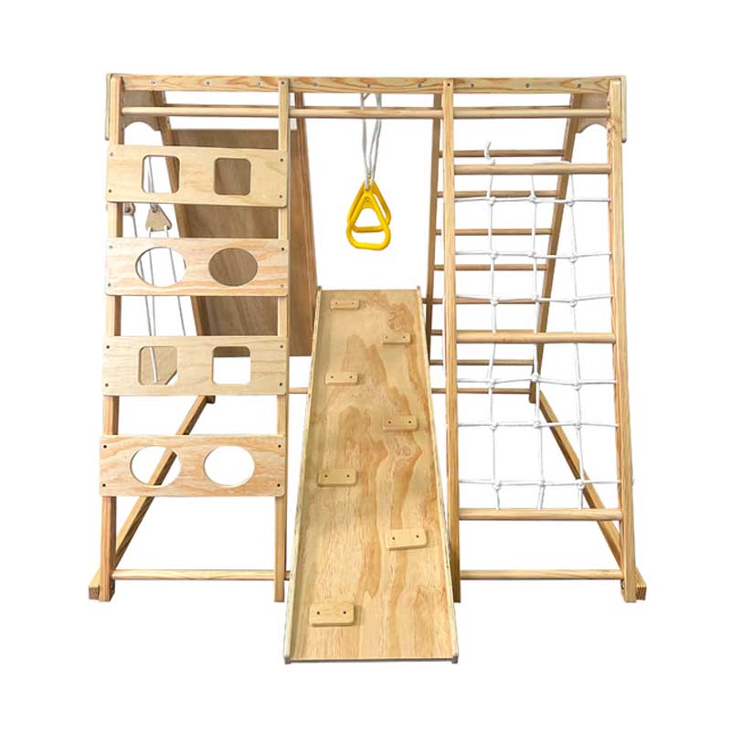Kids Wooden Climbing Frame, In - огляд і ціна Home Gym For Toddlers