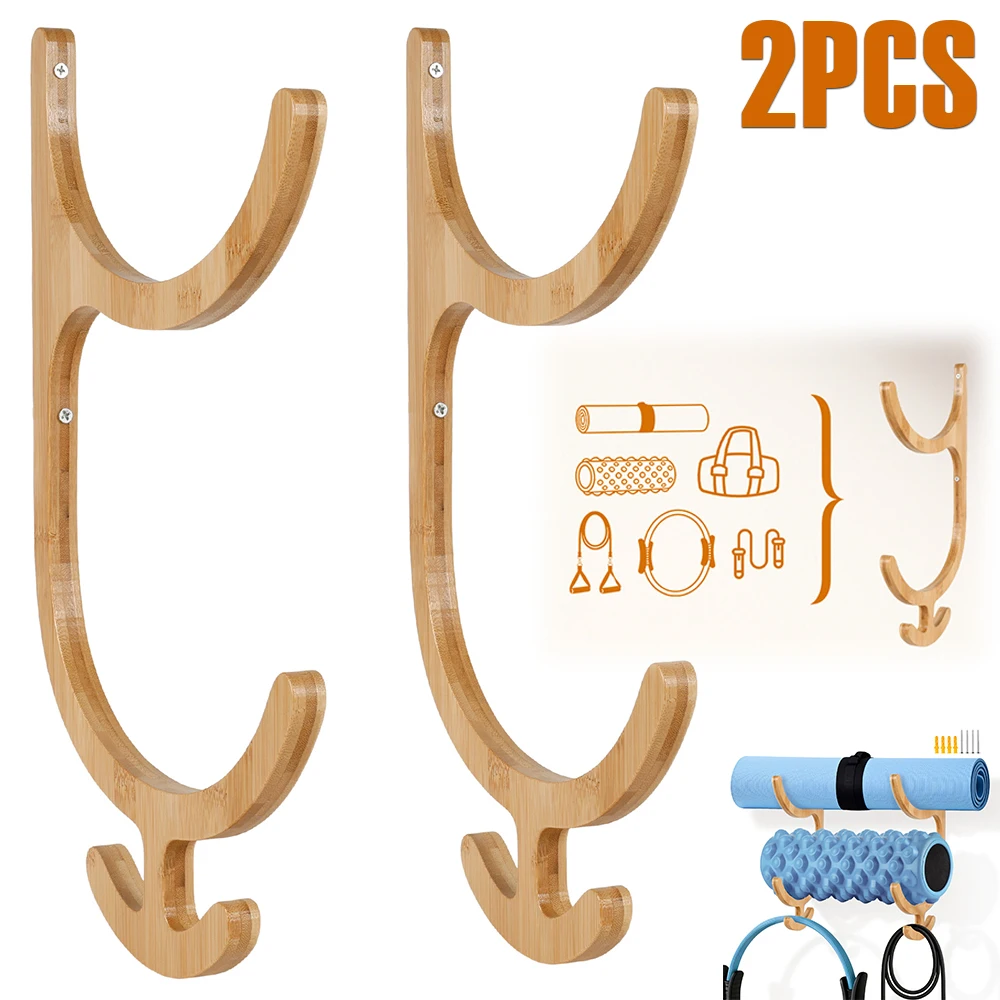 2Pcs Yoga Mat Storage Rack Wal - огляд і ціна Home Gym On Carpet