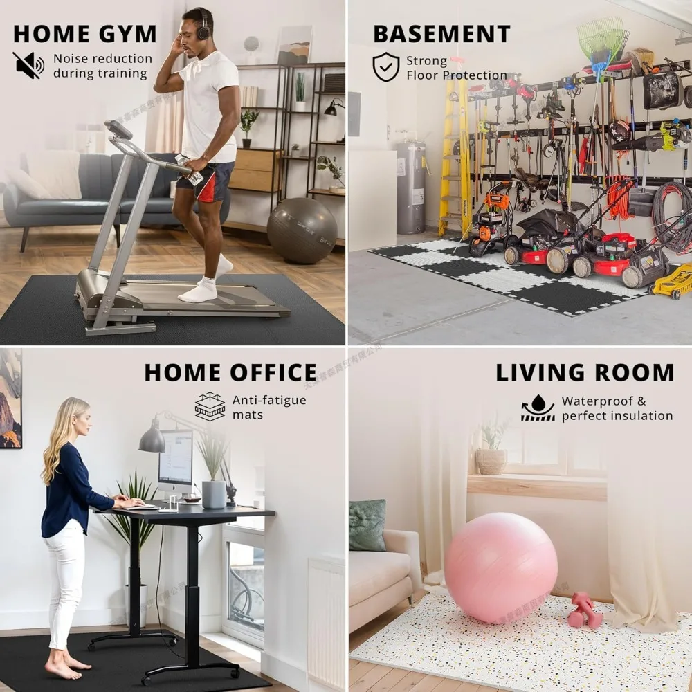 10Pcs 30x30x1cm EVA Foam Massa - огляд і ціна Home Gym On Carpet