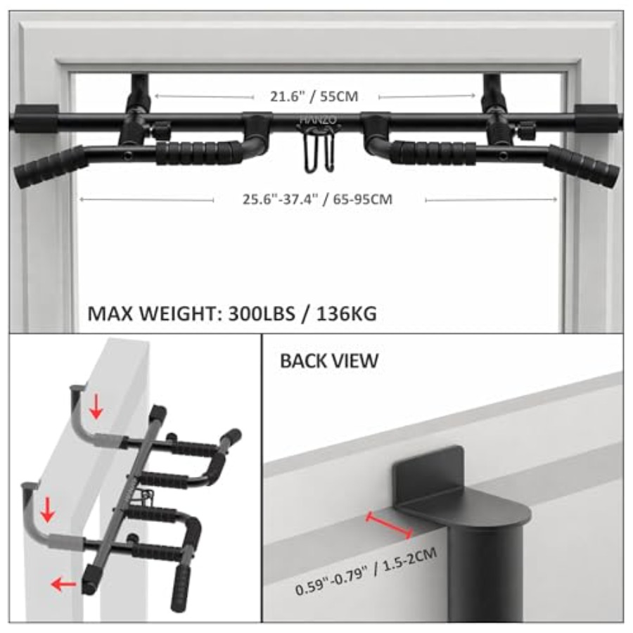 Doorway Pull Up Bar Set with S - огляд і ціна Home Gym Workout