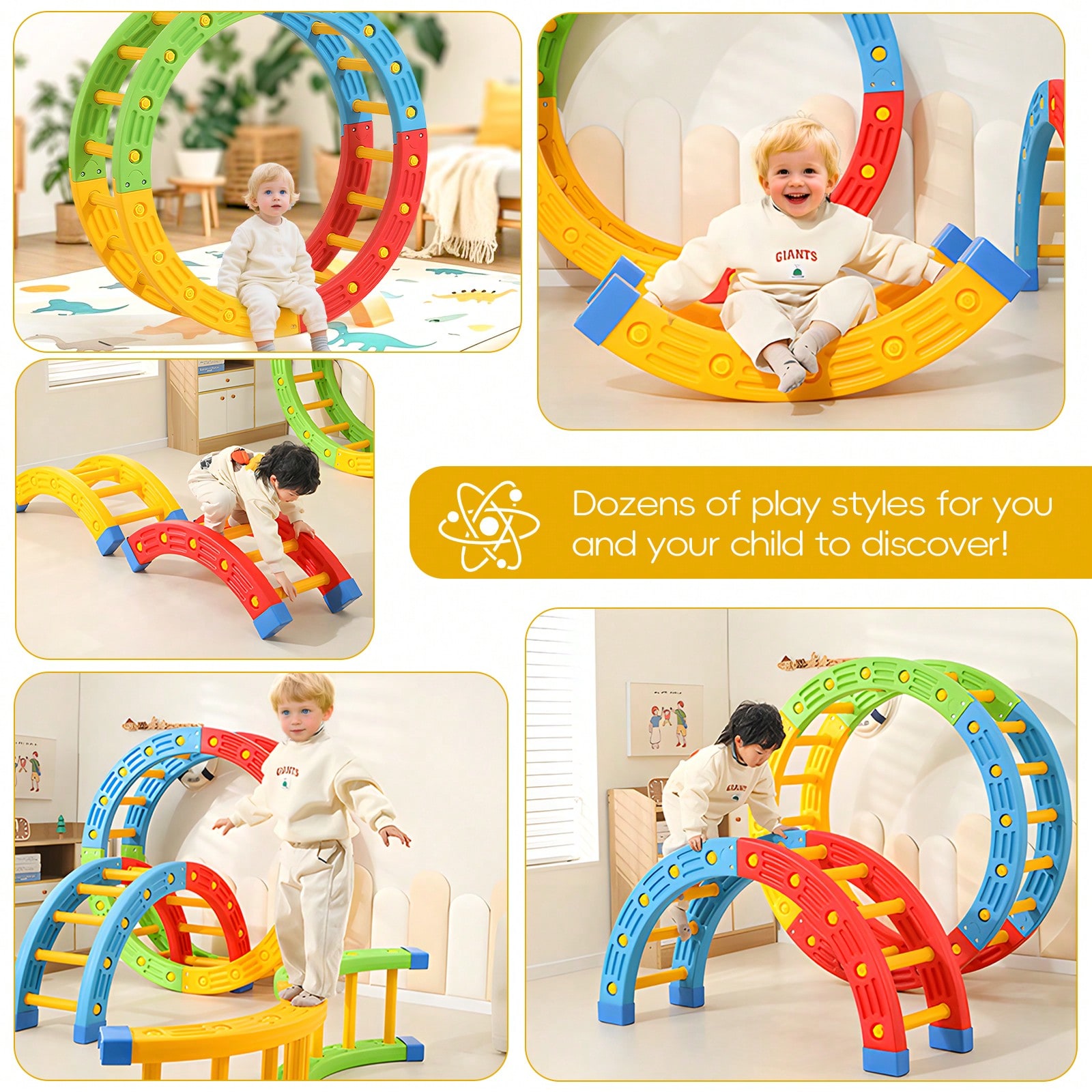 GCCSJ 2-In-1 Foldable Toddler  - огляд і ціна Home Gym For Toddlers